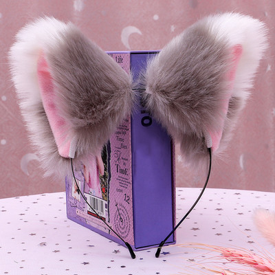 Karstā izpārdošana Cosplay kostīmiMeiteņu modes Kaķu Dzīvnieku Ausis Matadatas Galvas lentes Ar rokām darināti matu aksesuāri