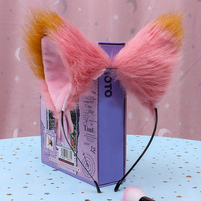 Karstā izpārdošana Cosplay kostīmiMeiteņu modes Kaķu Dzīvnieku Ausis Matadatas Galvas lentes Ar rokām darināti matu aksesuāri