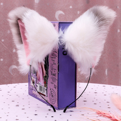 Karstā izpārdošana Cosplay kostīmiMeiteņu modes Kaķu Dzīvnieku Ausis Matadatas Galvas lentes Ar rokām darināti matu aksesuāri