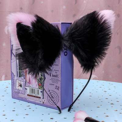 Karstā izpārdošana Cosplay kostīmiMeiteņu modes Kaķu Dzīvnieku Ausis Matadatas Galvas lentes Ar rokām darināti matu aksesuāri