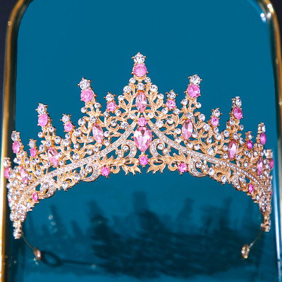 DIEZI vjenčana kruna, novi europski stil pokrivala za glavu, kristalni dodaci za kosu, tijara, žensko vjenčanje, kruna sa kamenčićima, nakit za kosu