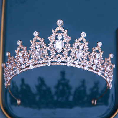 DIEZI vjenčana kruna, novi europski stil pokrivala za glavu, kristalni dodaci za kosu, tijara, žensko vjenčanje, kruna sa kamenčićima, nakit za kosu