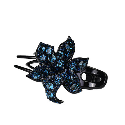 Модно цвете Crystal Нокът за коса Жени Блестяща щипка за коса със страз Щипка за коса Duckbill Щипка за коса Шапки Аксесоари за коса на булката