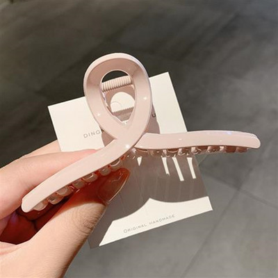 Túlméretes hajtű, 13 cm-es akril lemezes hajcsat női túlméretezett, elegáns temperamentumos cápacsipesz hátsó fej hajtűfej