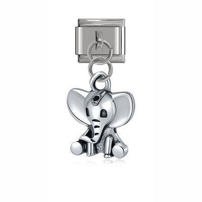 Hapiship Nou Original Daisy Câine Vaca Elefant Păun Legături italiene Charm Fit 9mm Brățară Din oțel inoxidabil Fabricarea de bijuterii DJ281