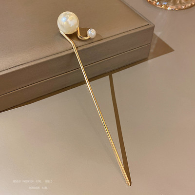 Lengvas prabangus mažas aukštos klasės jausmas perlų plaukų segtukas paprastas elegantiškas modernus plaukų aksesuarai plaukų segtukas korėjietiška mada