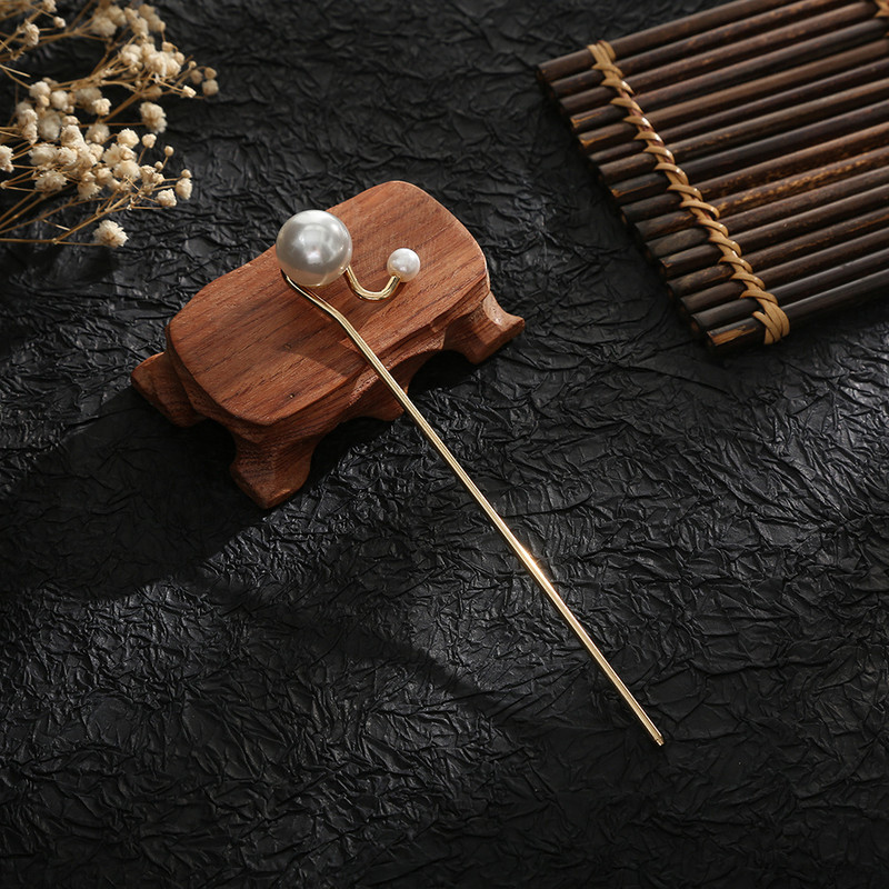 Lengvas prabangus mažas aukštos klasės jausmas perlų plaukų segtukas paprastas elegantiškas modernus plaukų aksesuarai plaukų segtukas korėjietiška mada