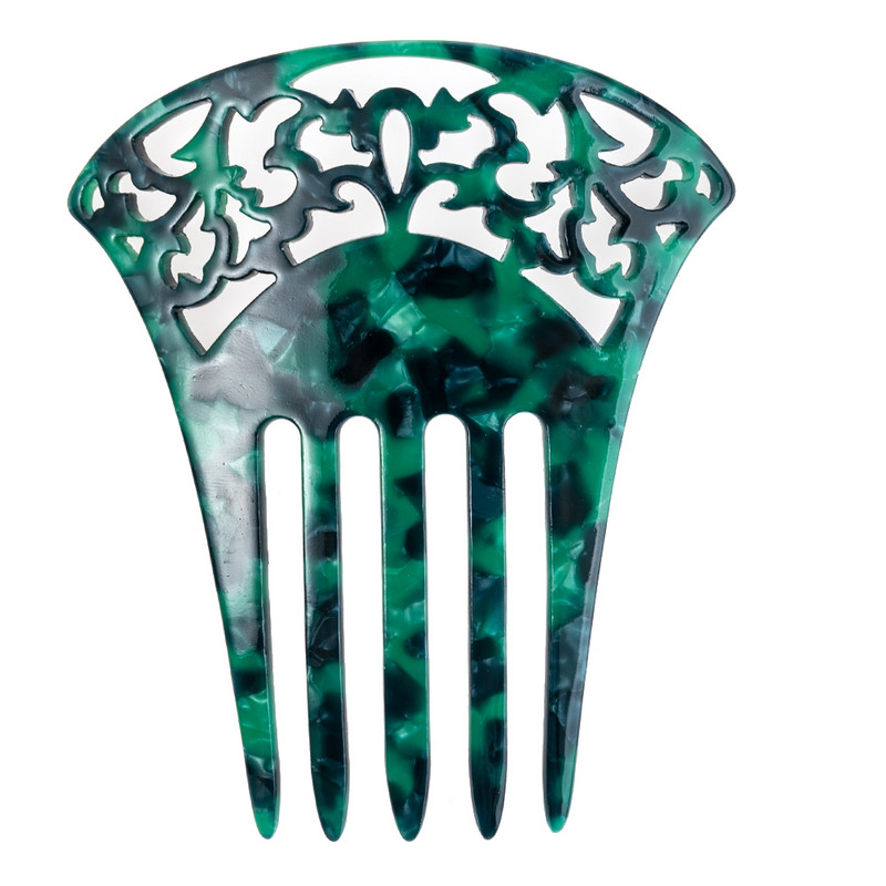 Klasikinės Plaukų šukos moterims Acetato plaukų aksesuarų šukos Vėžlio kiautų plaukų papuošalai Vintažinis segtukas Flamenko šokėjų šukos