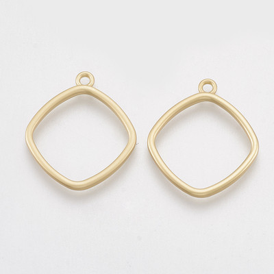 5 buc 2021 nou cadru gol cu lunetă cu spate deschis pandantive geometrice brelocuri de culoare aurie pentru colier, cercei, legături, fabricarea de bijuterii DIY