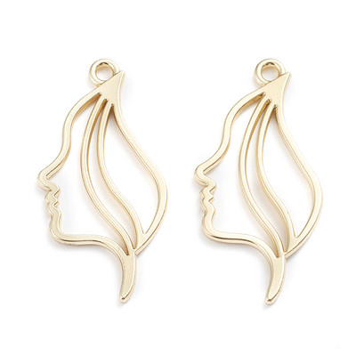 5 buc 2021 nou cadru gol cu lunetă cu spate deschis pandantive geometrice brelocuri de culoare aurie pentru colier, cercei, legături, fabricarea de bijuterii DIY