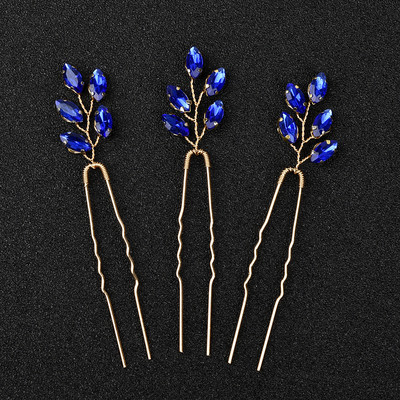 SLBRIDAL Rankų darbo Žalios spalvos Kalnų krištoliniai krištoliniai vestuviniai galvos apdangalai Plaukų šukos Vestuviniai Plaukų aksesuarai Moteriški Merginų Plaukų Papuošalai