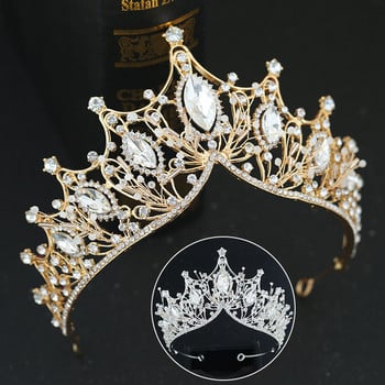 Luxurious Drill Crown Headdress Wedding Bridal Headpiece Party Woman Rhinestones Crystal Tiaras Brides Hair Accessories