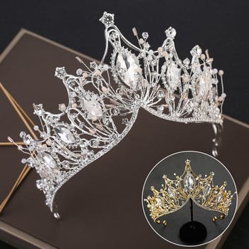 Luxurious Drill Crown Headdress Wedding Bridal Headpiece Party Woman Rhinestones Crystal Tiaras Brides Hair Accessories