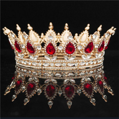 Europa ir Amerika Pirkite Bride Crown Kalnų krištolas galvos apdangalai Crown Wedding Headwear