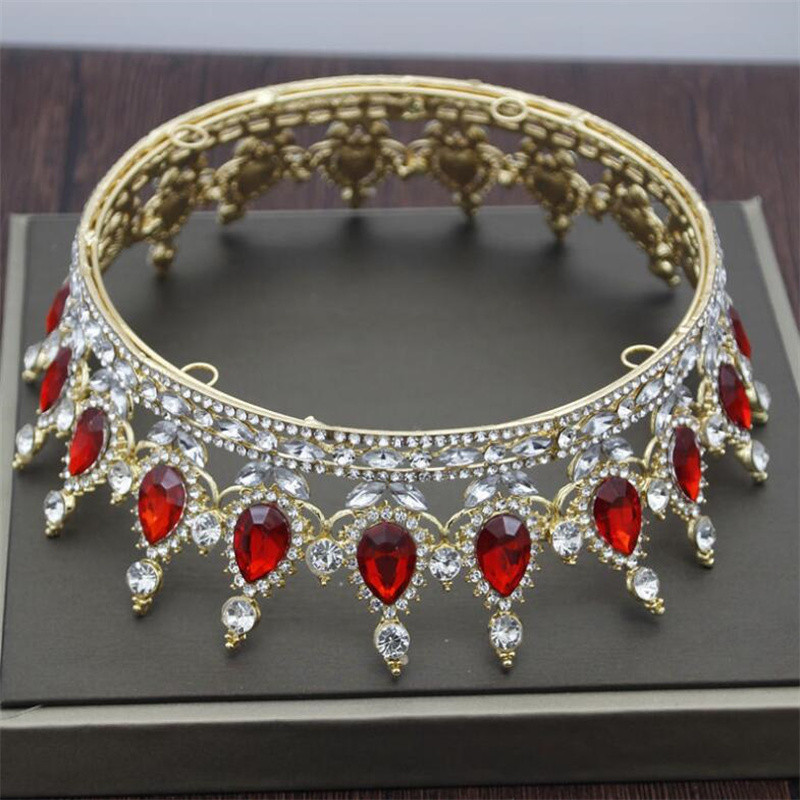 Europa ir Amerika Pirkite Bride Crown Kalnų krištolas galvos apdangalai Crown Wedding Headwear