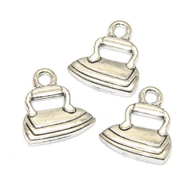 18 vnt mišraus siuvimo kolekcijos pakabukai Tibeto sidabro lydinio metalo žirklinių vamzdžių verpalų „Clew Button“ pakabukai, skirti „pasidaryk pats“ papuošalams gaminti