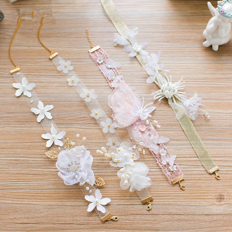 Korejski trendi dodaci za kosu za mladenke Biserne duge tijare Vjenčana traka za glavu Vjenčana frizura za maturalnu Ženska gumica za kosu Ručni rad