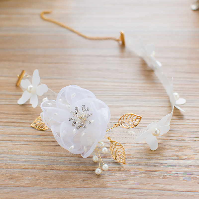 Korejski trendi dodaci za kosu za mladenke Biserne duge tijare Vjenčana traka za glavu Vjenčana frizura za maturalnu Ženska gumica za kosu Ručni rad