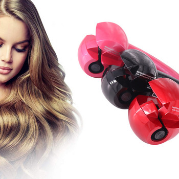 Автоматична маша за коса Маша за коса Електрически LCD Маши против изгаряне Вълна Инструмент за оформяне на коса Керамично отопление за момичета Жени