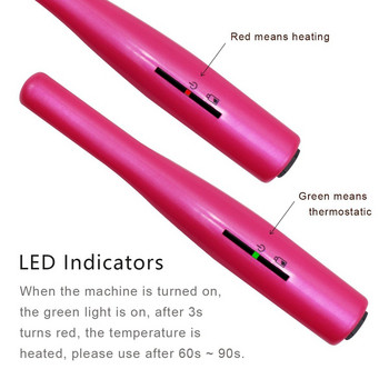 Μολύβι για μπούκλες χωρίς καλώδιο Μίνι σίδερο για μπούκλες USB ισιωτικό φόρτισης Επαγγελματικά εργαλεία styling μαλλιών