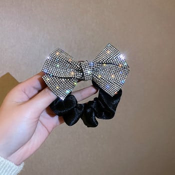 YAMEGA Rhinestones Φιόγκοι για τα μαλλιά Scrunchies Ties Κορεάτικο σχοινί ελαστικά λαστιχάκια Αλογοουρά Αλογοουρά Αξεσουάρ για τα μαλλιά κορίτσι για γυναίκες