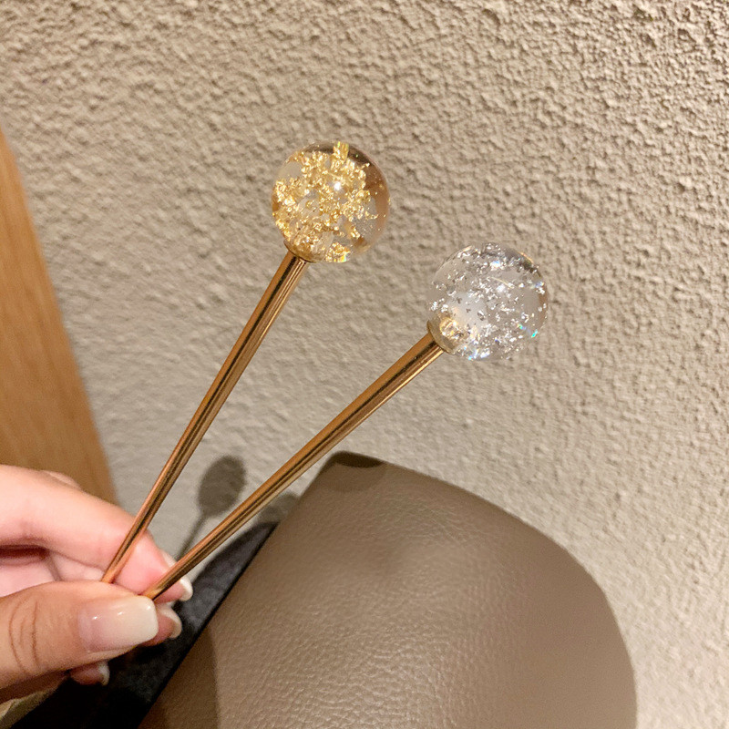 Arany fólia csillagos ég hajcsat Japán stílusú, kézzel készített hajrudak női arany színű hajtűk hajkiegészítők Valentin-napi ajándék
