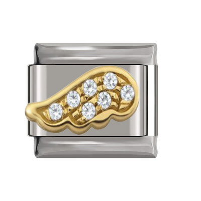 Hapiship uus originaal karikakra südametiib ümmargune CZ tipptasemel Itaalia võlu, 9 mm käevõru roostevabast terasest ehete valmistamine DJ199