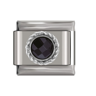 Hapiship uus originaal karikakra südametiib ümmargune CZ tipptasemel Itaalia võlu, 9 mm käevõru roostevabast terasest ehete valmistamine DJ199