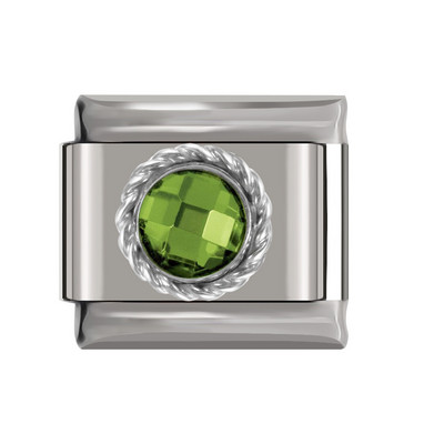 Hapiship uus originaal karikakra südametiib ümmargune CZ tipptasemel Itaalia võlu, 9 mm käevõru roostevabast terasest ehete valmistamine DJ199