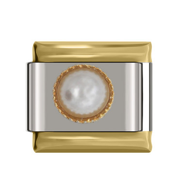 Hapiship uus originaal karikakra südametiib ümmargune CZ tipptasemel Itaalia võlu, 9 mm käevõru roostevabast terasest ehete valmistamine DJ199