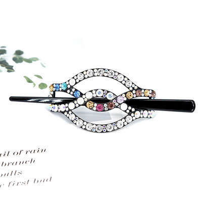 Bețișoare de păr cu strasuri noi Agrafe de păr femei Vintage Brichete de cristal strălucitoare coc coadă de cal Accesorii pentru păr