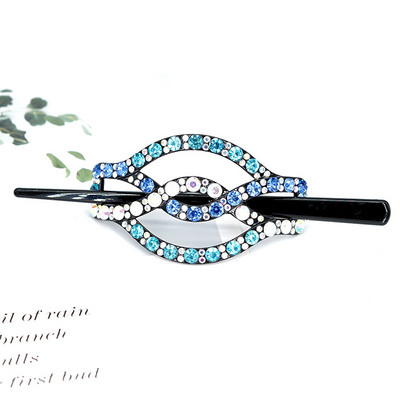 Bețișoare de păr cu strasuri noi Agrafe de păr femei Vintage Brichete de cristal strălucitoare coc coadă de cal Accesorii pentru păr