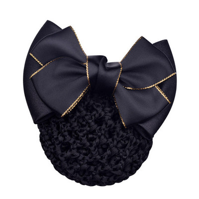 Új hajkapcsok hálós hajkötél szatén masni hajcsat huzat Bowknot konty Snood hajkiegészítők