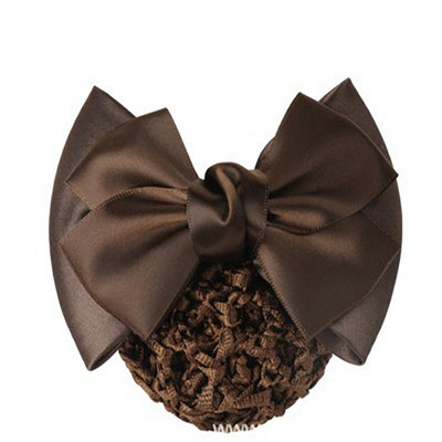 Új hajkapcsok hálós hajkötél szatén masni hajcsat huzat Bowknot konty Snood hajkiegészítők