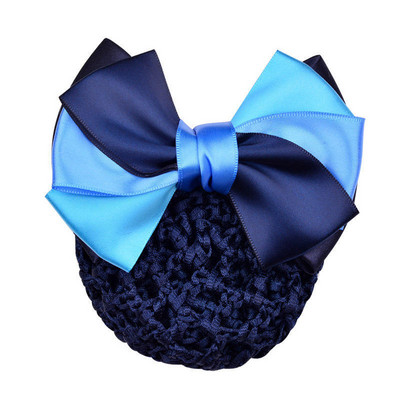 Új hajkapcsok hálós hajkötél szatén masni hajcsat huzat Bowknot konty Snood hajkiegészítők