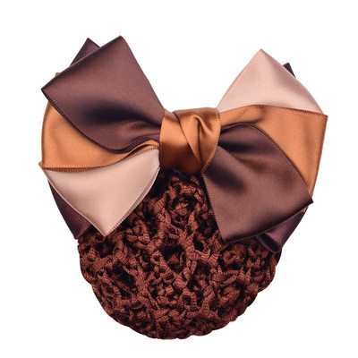 Új hajkapcsok hálós hajkötél szatén masni hajcsat huzat Bowknot konty Snood hajkiegészítők