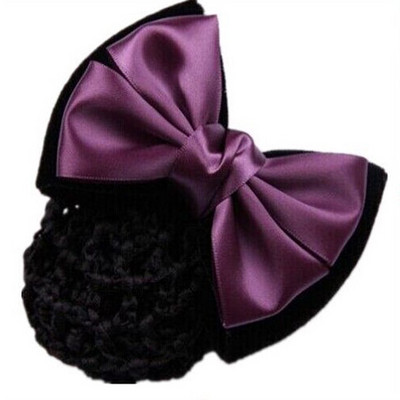 Új hajkapcsok hálós hajkötél szatén masni hajcsat huzat Bowknot konty Snood hajkiegészítők