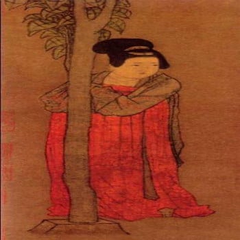 Гребен за коса със златни божури Tang Style Lady Figure Шапки Гребен за коса Dunhuang Style Донорска коса Сватба