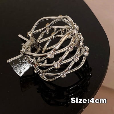 Luxus Gyöngy Strasszkő Haj Karmok Magas Lófarok Tartó Hajtűk Női Cápa Hajcsat Haj kiegészítők Fejfedők Party Ékszerek