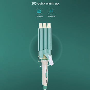 SONOFLY Κεραμικό τριπλό σίδερο για μπούκλες Επαγγελματικό ηλεκτρικό σίδερο για μπούκλες Γυναικεία Εργαλεία styling Hair Waver V-595