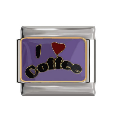Hapiship Top Új 9mm Széles Eredeti Daisy Coffee Key SPA Love Italian DIY Charm karkötő rozsdamentes acél ékszer készítés DJ094