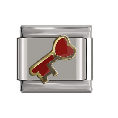 Hapiship Top Új 9mm Széles Eredeti Daisy Coffee Key SPA Love Italian DIY Charm karkötő rozsdamentes acél ékszer készítés DJ094
