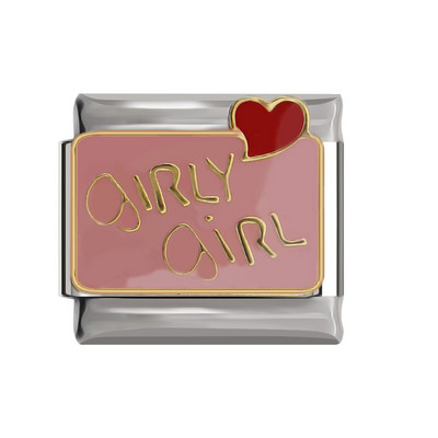 Hapiship Top Új 9mm Széles Eredeti Daisy Coffee Key SPA Love Italian DIY Charm karkötő rozsdamentes acél ékszer készítés DJ094