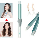 30 mm Profesionalus plaukų garbanojimo geležies keraminis volelis plaukų garbanos Wand Waver formavimo įrankiai Elektrinis plaukų tiesintuvas moterims