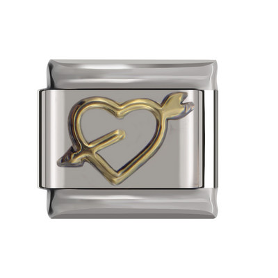 Hapiship Popular Hot Original Daisy Fashion Romantic Heart Charm Links Fit 9mm Гривна от неръждаема стомана Направи си сам DJTop14