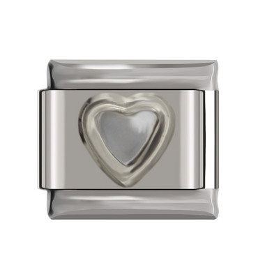 Hapiship Popular Hot Original Daisy Fashion Romantic Heart Charm Links Fit 9mm Гривна от неръждаема стомана Направи си сам DJTop14