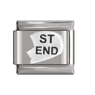 Hapiship Nou Coroană de inimă cu trandafir margaretă originală orbitoare CZ farmec italian se potrivește cu brățară de 9 mm, fabricarea de bijuterii din oțel inoxidabil DJ250