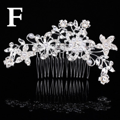 Divat Esküvői Crystal Barrette Pearl Hajfésűk Dísz Rózsarany Ezüst Menyasszonyi Hajtűk Kiegészítők Ékszerek Menyasszonynak