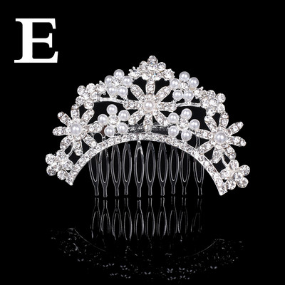 Divat Esküvői Crystal Barrette Pearl Hajfésűk Dísz Rózsarany Ezüst Menyasszonyi Hajtűk Kiegészítők Ékszerek Menyasszonynak
