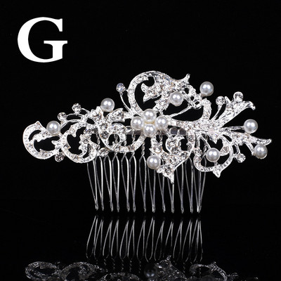 Divat Esküvői Crystal Barrette Pearl Hajfésűk Dísz Rózsarany Ezüst Menyasszonyi Hajtűk Kiegészítők Ékszerek Menyasszonynak